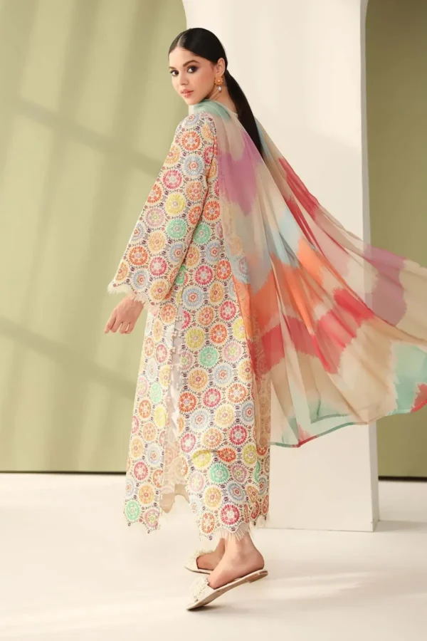 3 Piece Unstitched Digital Printed Lawn Suit ( Fine Printed Lawn Dupatta )