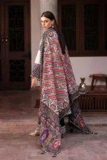 3 Piece Unstitched Heavy Embroidered Lawn Suit ( Fine Printed Poly Lawn Dupatta )