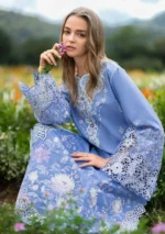 MS-2780 Lawn Unstitched Embroidered 3pc Suit With Monar Digital Printed Dupatta