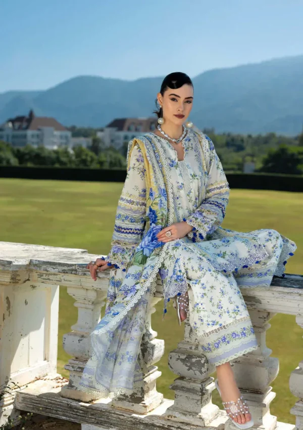 Unstitched Digital Printed Lawn Suit 3pc With Digital Printed Lawn Dupatta