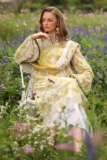 3 Piece - Unstitched Printed Lawn Shirt With Printed Lawn Dupatta