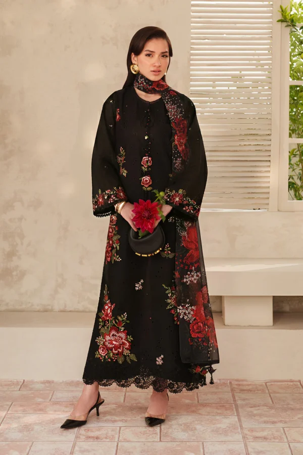 BQ-209 Lawn Unstitched Digital Printed Shirt With Printed Lawn Dupatta